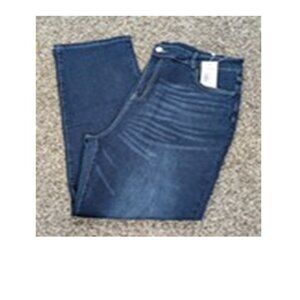 VTG  NWT Unmarked Woman Dark Blue Straight Leg 5 Pocket Stretch JEANS SIZE 3XL